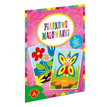 Piaskowe Malowanki - Wróżka, Kwiaty