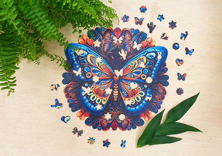 Puzzle drewniane – Peace and Harmony – Motyl – 206 el.