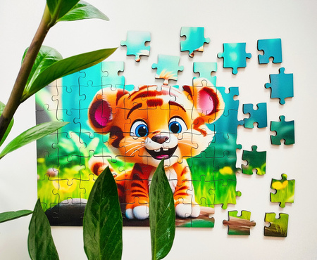 Puzzle drewniane – Yippee cutie – Tygrysek – 70 el.