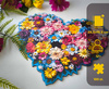 Puzzle drewniane Milliwood - Celebrating - Floral Heart 23,5x19,5 - 100 el.