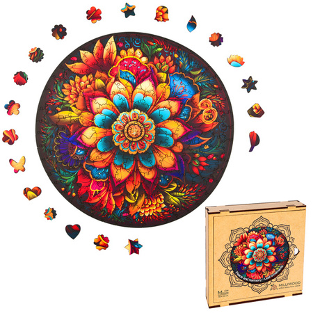 Puzzle drewniane – Peace and harmony – Kwiaty – 206 el.