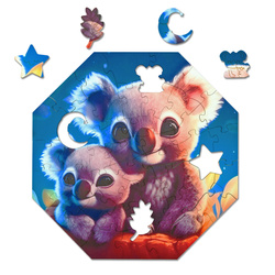 Puzzle drewniane – Hi, I’m little – Kylo Koala - 46 el.
