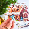 Puzzle drewniane – Christmas – Domek z piernika 100 el.