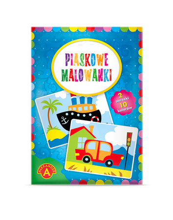 Piaskowe Malowanki - Statek, Samochód