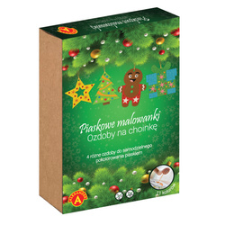 Piaskowe Malowanki - Ozdoby na Choinkę - Ciastek