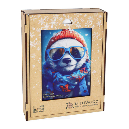 Puzzle drewniane – Cold is cool – Panda Cezary – 316 el.