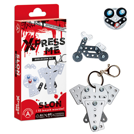  X-PRESS ME - BRELOK DIY - Słoń - 60 El.