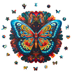 Puzzle drewniane – Peace and Harmony – Motyl – 206 el.