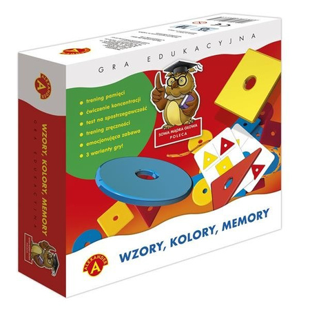 Sowa Mądra Głowa - Wzory, Kolory, Memory