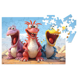 Puzzle drewniane – Dream Team – Dinozaury – 50 el.