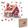 Puzzle drewniane – Christmas – Domek z piernika 100 el.