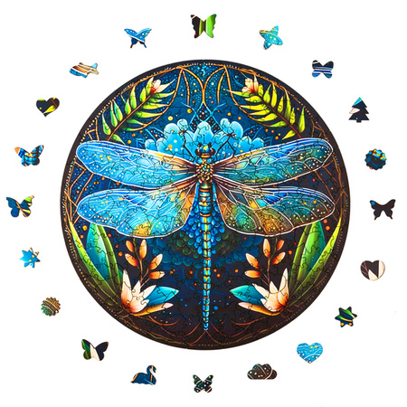 Puzzle drewniane – Peace and harmony – Ważka – 206 el.