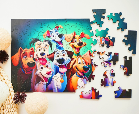 Puzzle drewniane – Dream Team – Psy – 50 el.