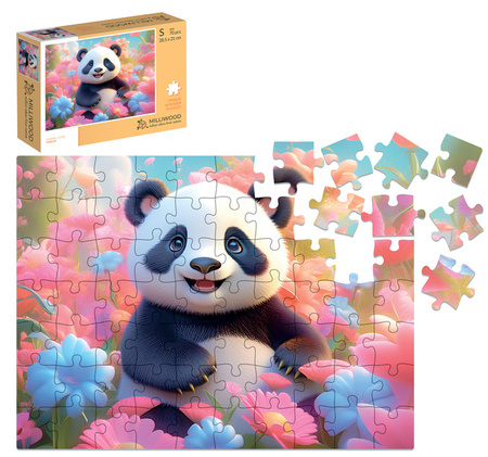 Puzzle drewniane – Yippee cutie – Panda – 70 el.