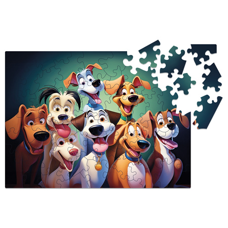 Puzzle drewniane – Dream Team – Psy – 50 el.