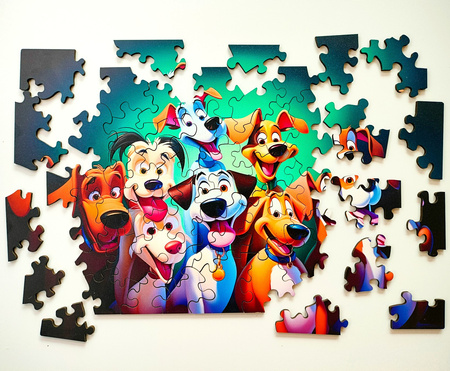 Puzzle drewniane – Dream Team – Psy – 50 el.