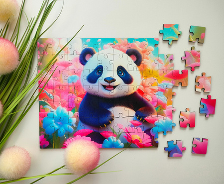 Puzzle drewniane – Yippee cutie – Panda – 70 el.