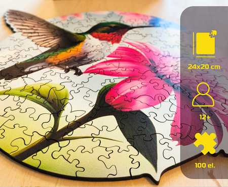 Puzzle drewniane – Celebrating – Koliber – 100 el