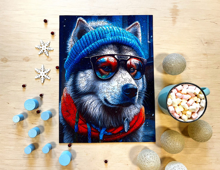 Puzzle drewniane – Cold is cool – Malamute Alek – 316 el.