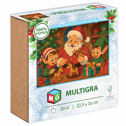 Puzzle klasyczne – Christmas – Pracownia Św. Mikołaja – 30el.