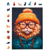 Puzzle drewniane – Cold is cool – Kot Giovanny – 316 el.