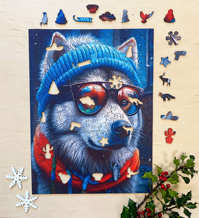 Puzzle drewniane – Cold is cool – Malamute Alek – 316 el.