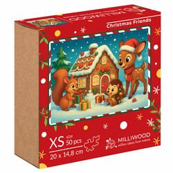 Puzzle drewniane – Christmas – Świąteczni przyjaciele – 50el.