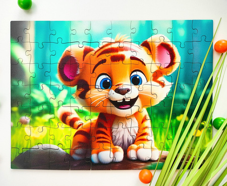 Puzzle drewniane – Yippee cutie – Tygrysek – 70 el.